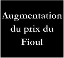 Augmentation du prix du Fioul